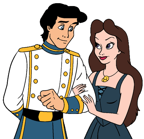 Walt Disney Clip Art - Prince Eric & Vanessa - Disney Princess ...