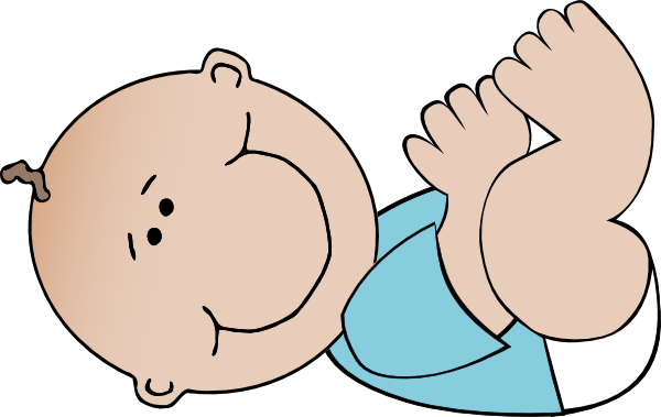 Baby Boy Lying Clip Art at Clker.com - vector clip art online ...