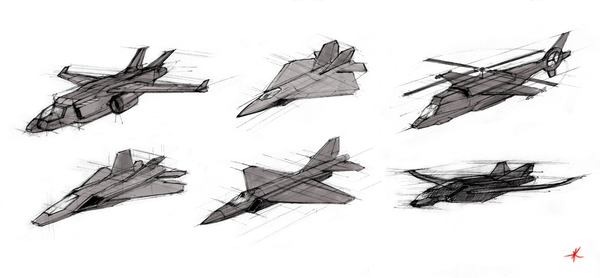 Jet Drawing - Gallery