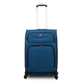 SwissGear SA7297 Blue 28-inch Expandable Spinner Upright Suitcase ...