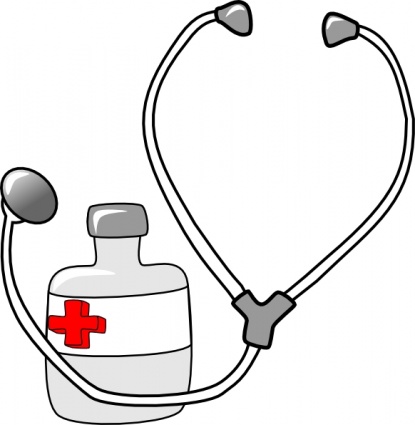 Metalmarious Medicine And A Stethoscope clip art - Download free ...