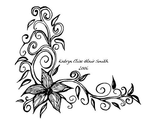 Tribal Flowers Tattoo Designs - Cliparts.co