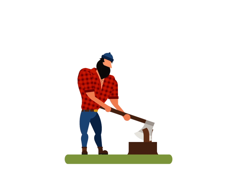Lumberjack Animated GIF