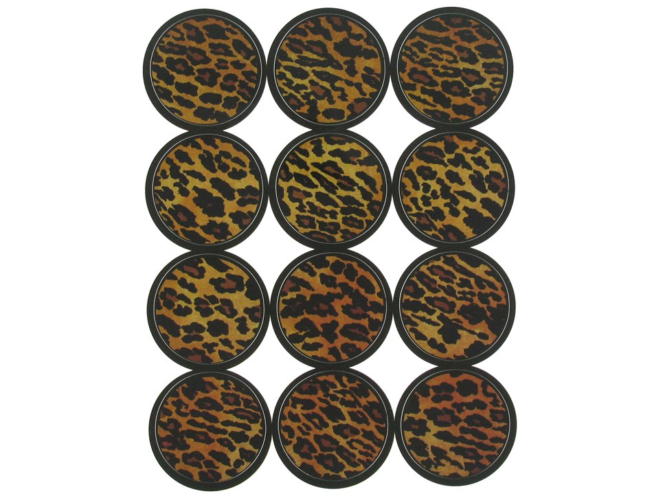 Fiddlestix Paperie Black & Brown Leopard Print Envelope Seals ...