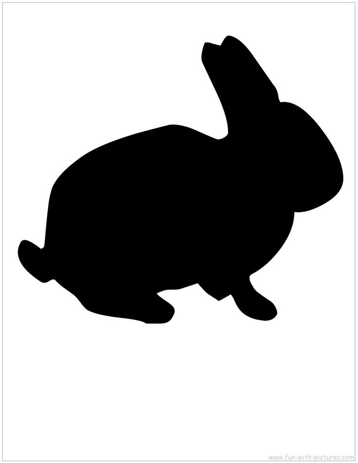 bunny silhouette | i have fun with paper | Pinterest