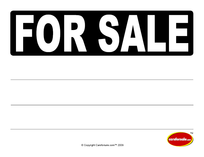 for sale sign car | Maria Lombardic