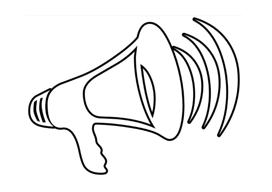 Coloring page megaphone - img 22880.
