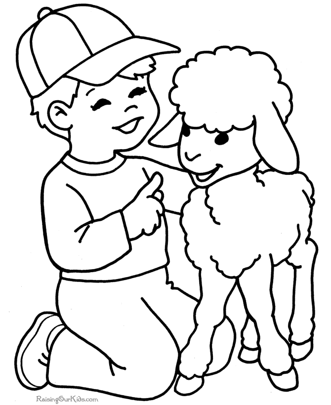 en sheep Colouring Pages (page 3)