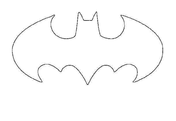 Batman Logo Outline 8