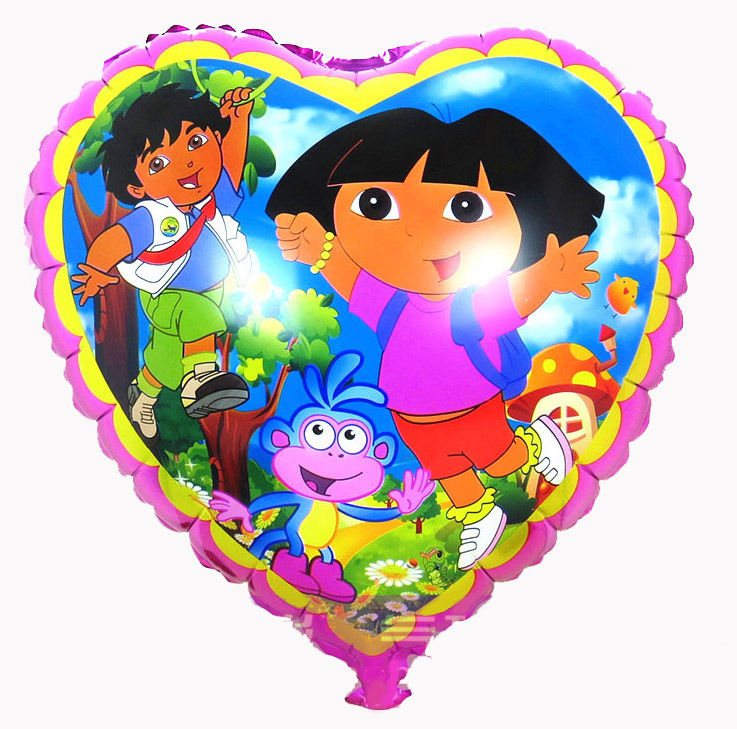 Aliexpress.com : Buy 74*46cm 10pcs/lot cartoon dora shape 3D ...