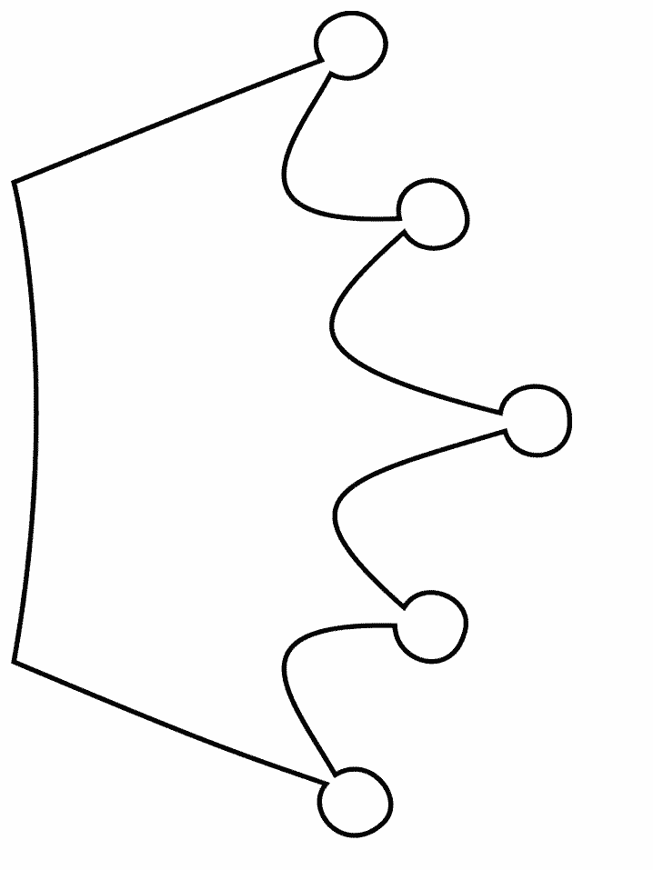Printable Crown Simple-shapes Coloring Pages - Coloringpagebook.com