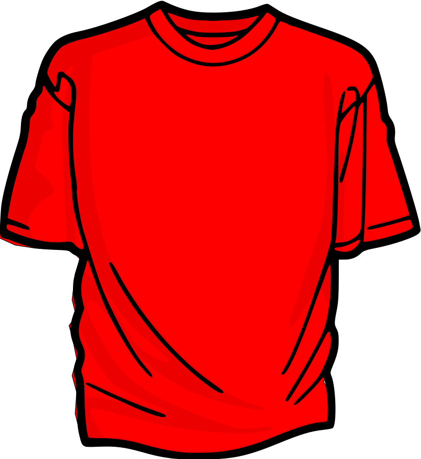 T Shirt red design SVG Vector file, vector clip art svg file ...