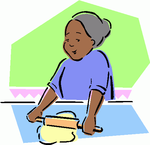 woman_rolling_dough clipart - woman_rolling_dough clip art