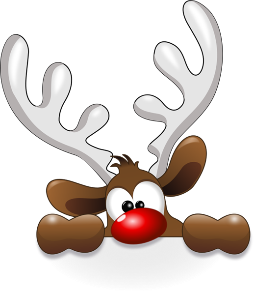 Free Funny Reindeer Clip Art