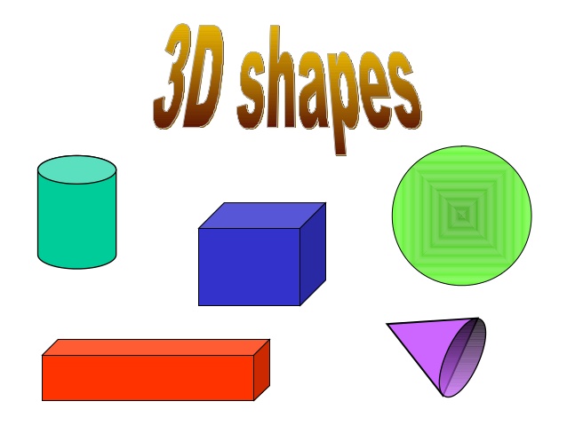 3D SHAPES POWER POINT PRESENTATIONS.