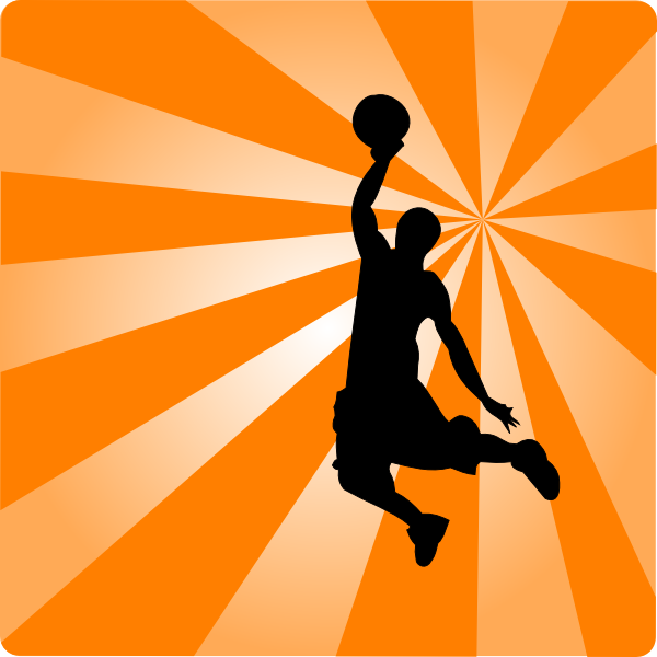 Basketball Orange Silhouette clip art - vector clip art online ...