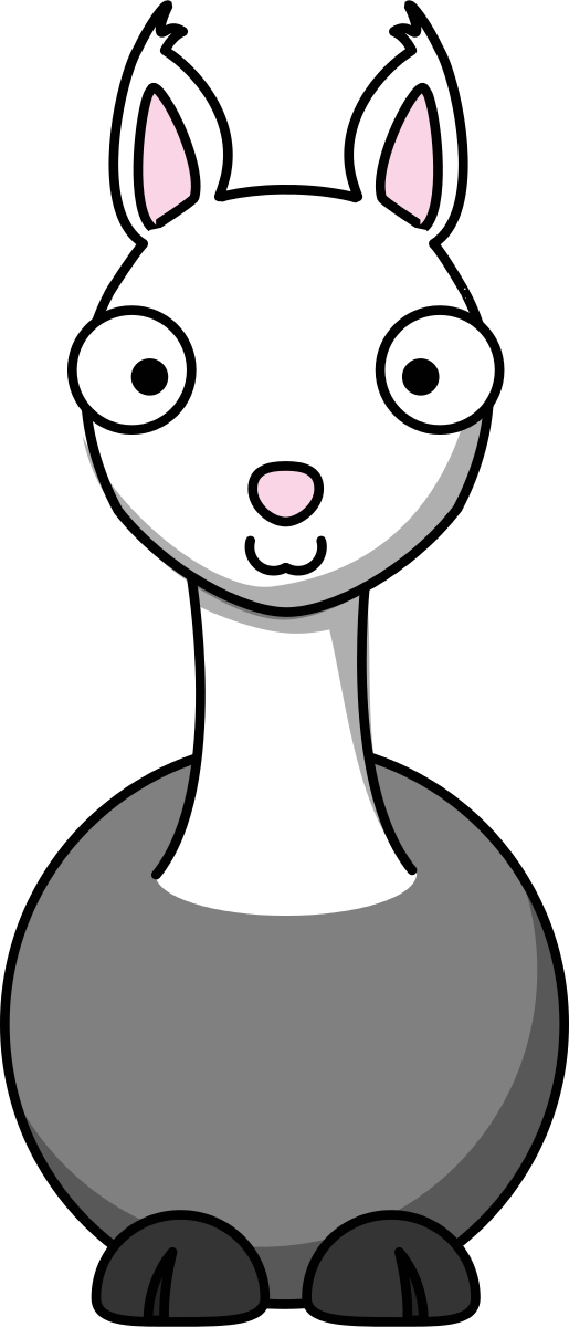 Cartoon Llama Clipart by StudioFibonacci : Cartoon Cliparts #4259 ...
