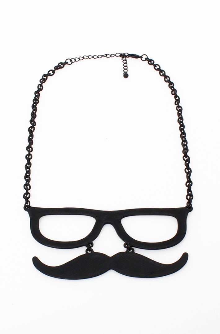 LoveMelrose.com From Harry & Molly GLASSES AND MUSTACHE NECKLACE ...