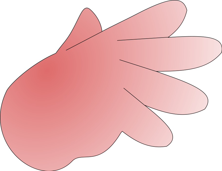 Chibi Hand SVG Vector file, vector clip art svg file