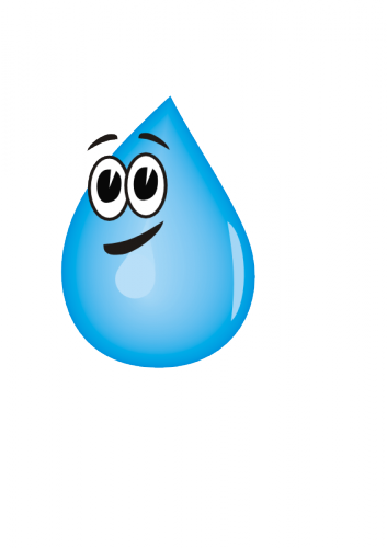 Smiling water droplet vector clip art | Public domain vectors