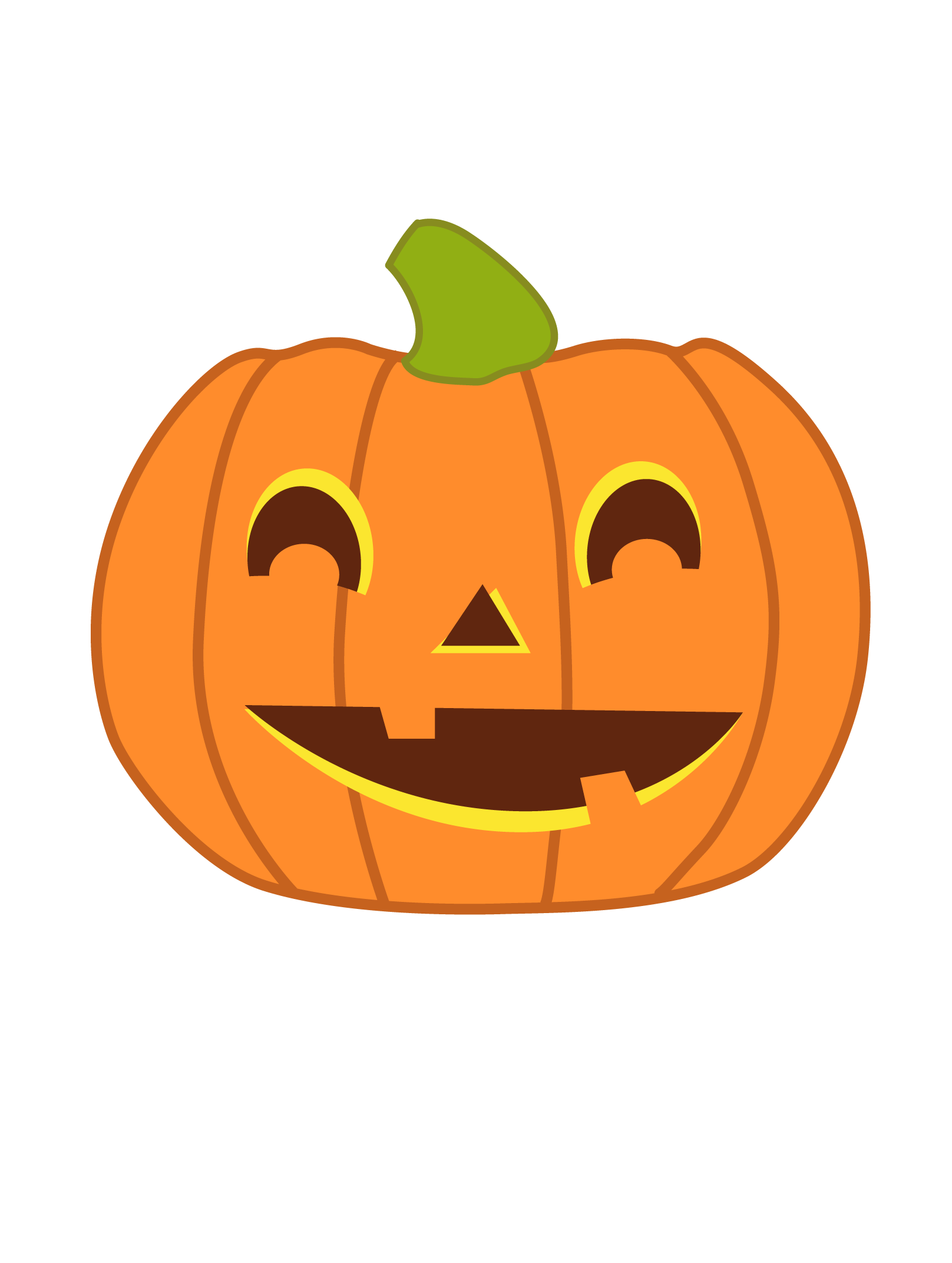 Pumpkin Clip Art Free Page 1 | Coloring Pages