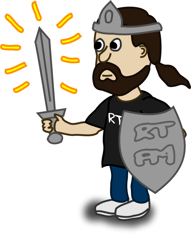Clipart - Comic characters: Fighter