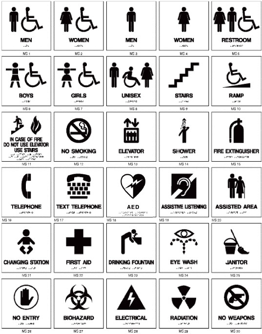 Mohawk Sign Systems - Symbols