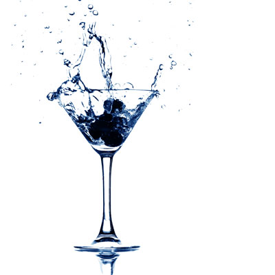 Martini Glass Splash images