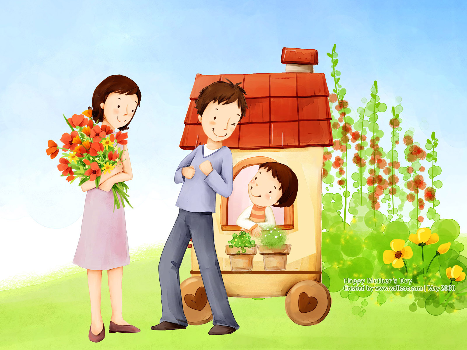 Family Cartoon Wallpapers | iCartoonWallpapers.com