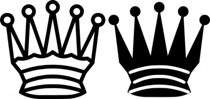 Black and white clip art crown Free vector for free download about ...