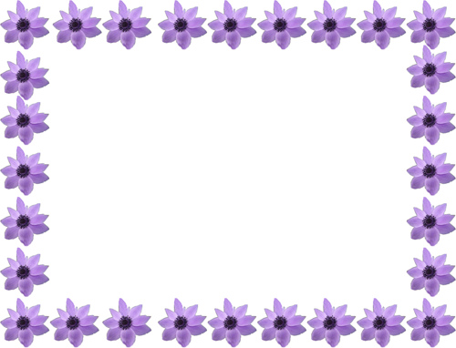 Simple Flower Frame - ClipArt Best