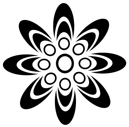 Tribal Flower Design - ClipArt Best