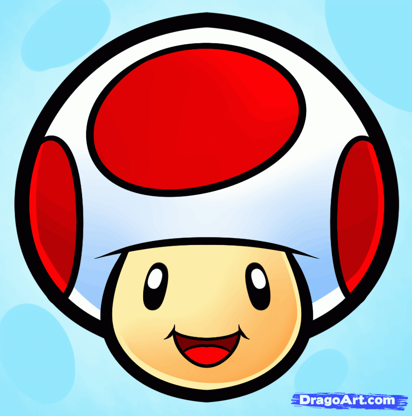 How to Draw Toad Easy, Step by Step, Video Game Characters, Pop ...