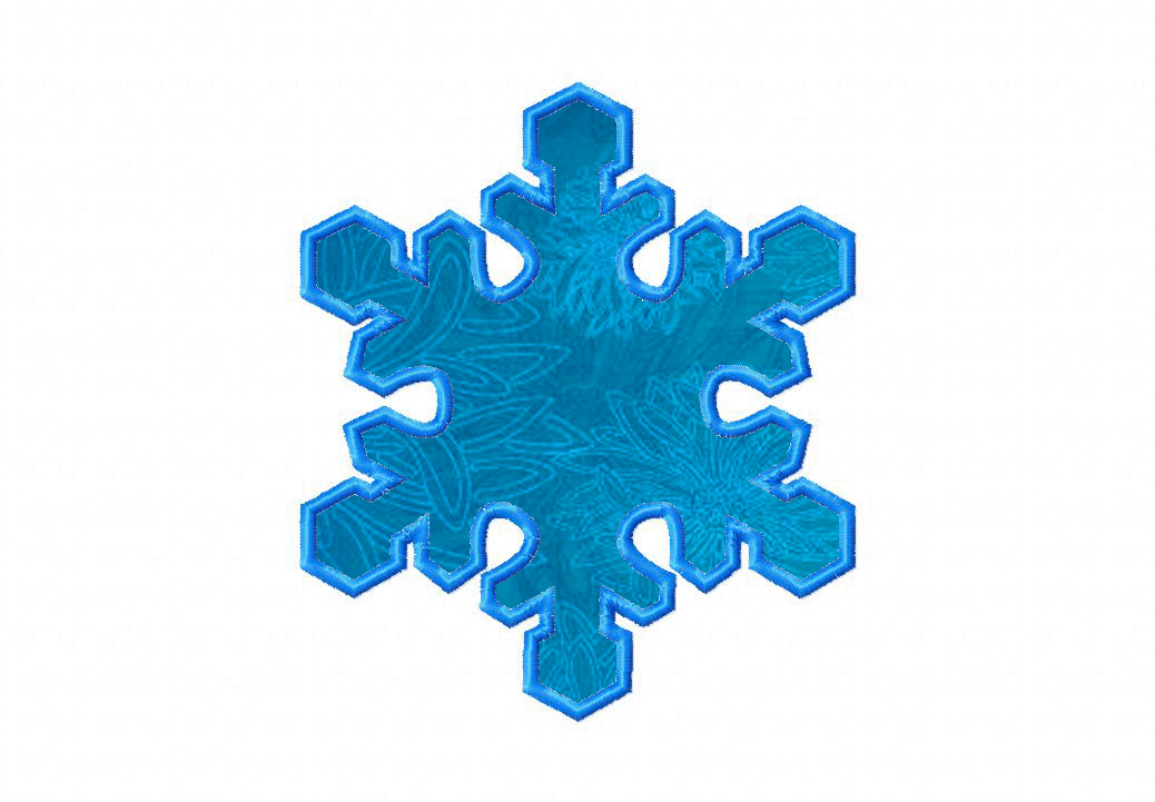 Free Snowflake Machine Embroidery Includes Both Applique and Fill ...