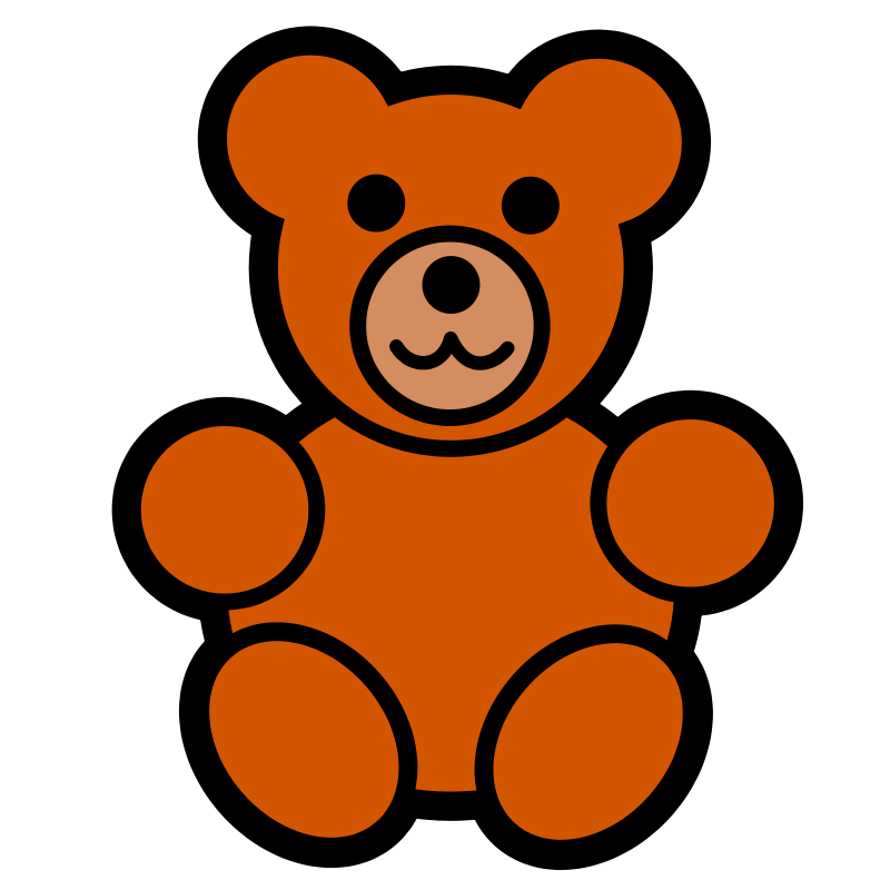 Pitr Teddy Bear Icon image - vector clip art online, royalty free ...