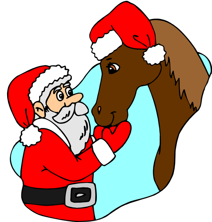 Christmas Horse Clip Art