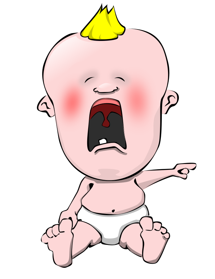 Crying Baby Clipart, vector clip art online, royalty free design ...