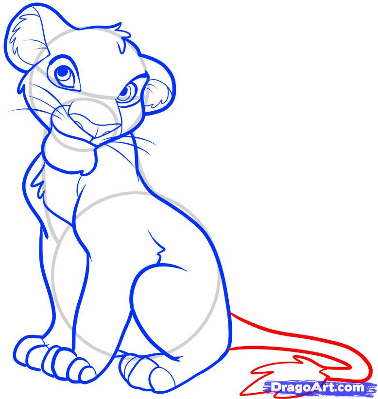 Lion King Cartoon Drawing | lol-