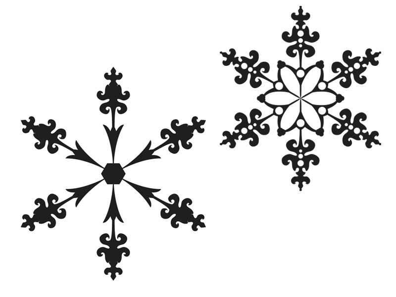 How to Create Snow Crystal Illustration without Using Pen Tool ...