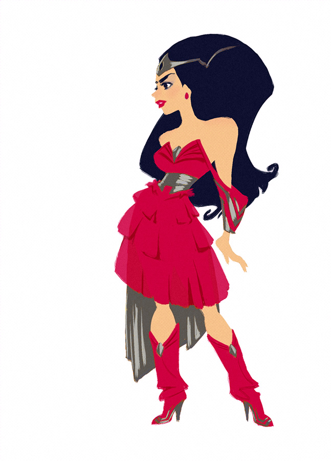 deviantART: More Like Wonder Woman Dress Design by Artsammich