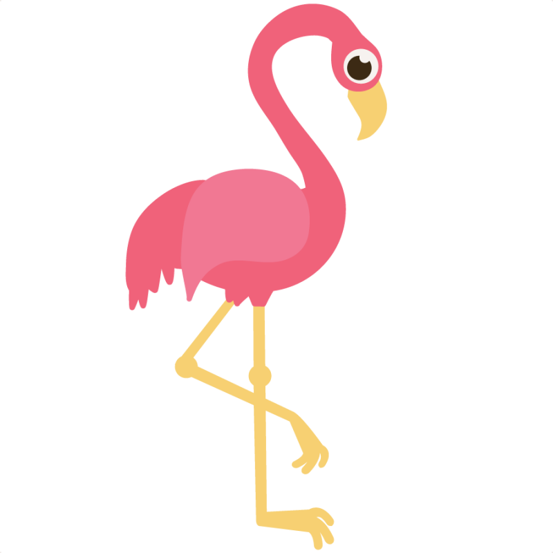 Flamingo Clip Art W Santa Hat