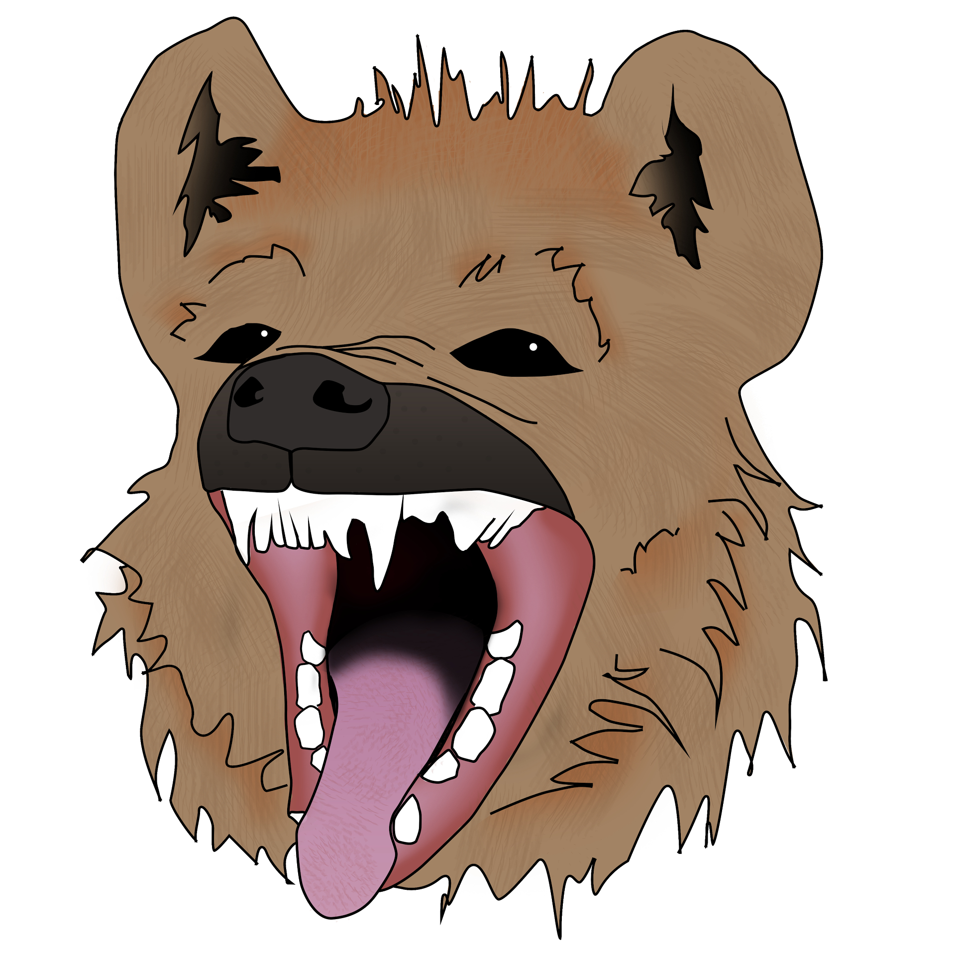 angry: Download Angry Hyena Cartoon PNG