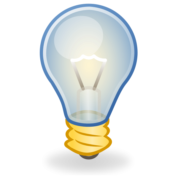 Light Bulb Icon Clipart, vector clip art online, royalty free ...