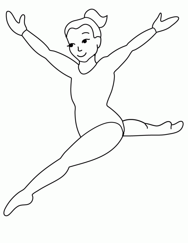 Gymnastics artistic Colouring Pages (page 2)