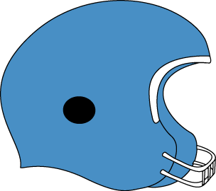 Blue Football Helmet Clip Art - Blue Football Helmet Image