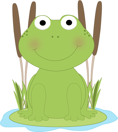 Frog in a Pond Clip Art - Frog in a Pond Image
