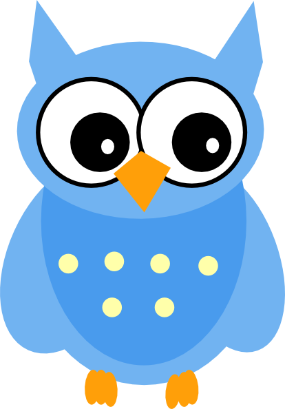 Blue Owl clip art - vector clip art online, royalty free & public ...