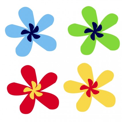 Rainbow Flower Wreath Vector clip art - Free vector for free ...