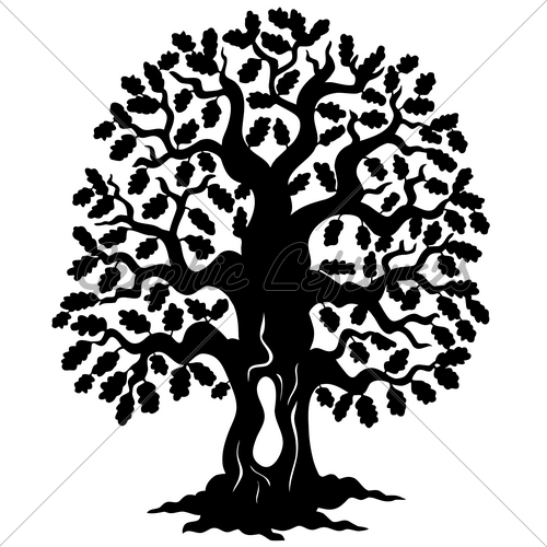 Oak Tree Silhouette | Clipart Panda - Free Clipart Images