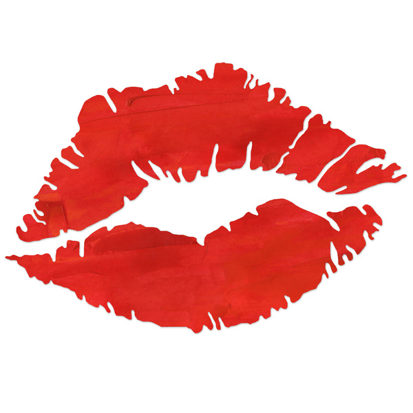 fire engine red lips Art Print by elvia montemayor | Society6 ...